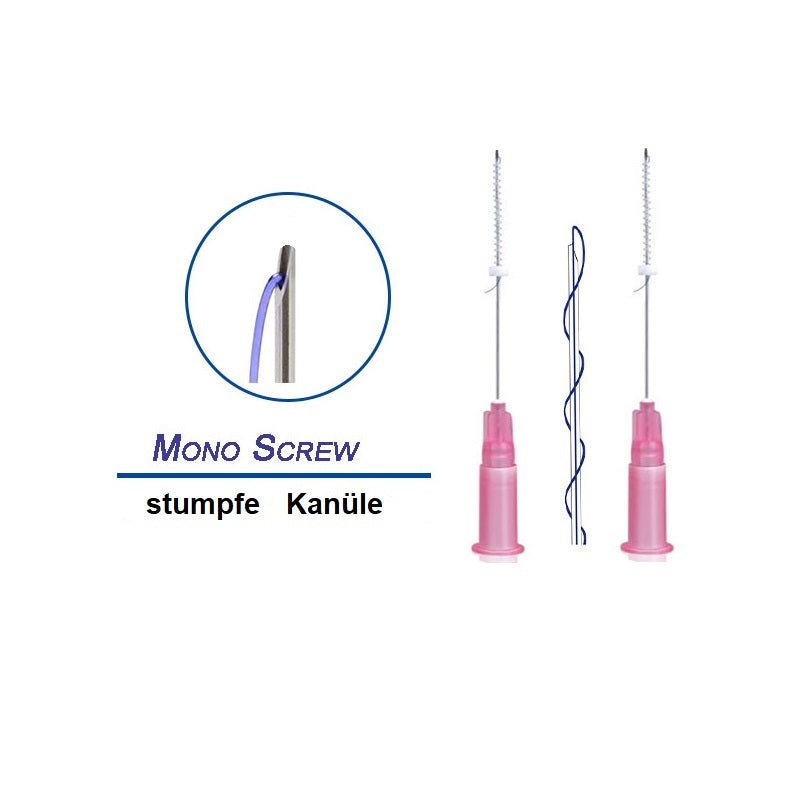 10 x PDO meso threads 30G X 25 mm Mono Screw, blunt cannula