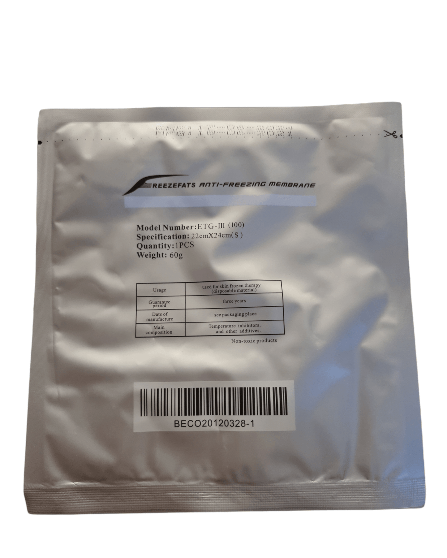 10 x Anti Freeze Membrane Kryolipolyse Cryolipolysis (ETG-III, Größe XS)