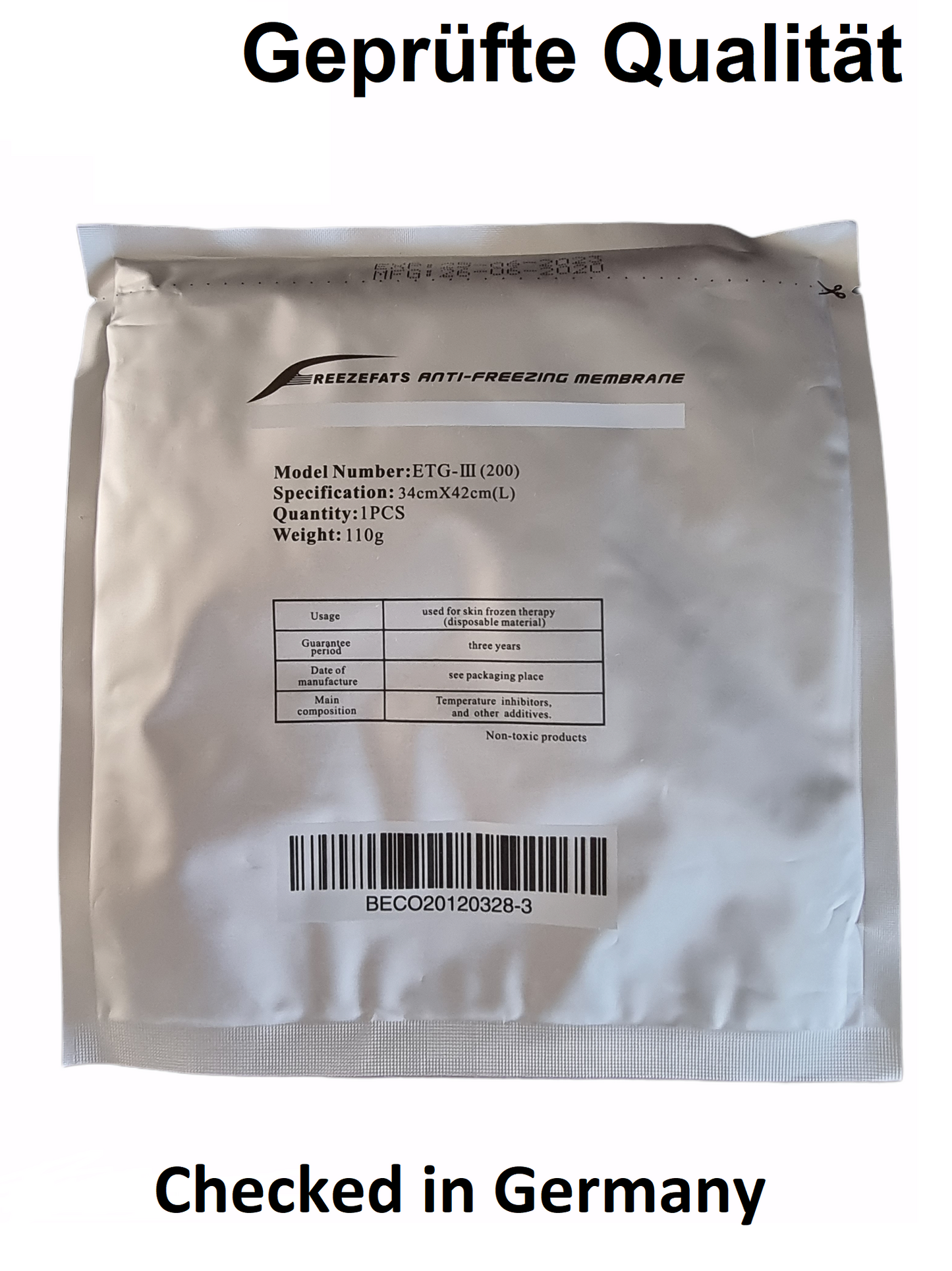 10 x Anti Freeze Membrane Kryolipolyse Cryolipolysis (ETG-III, Größe L)