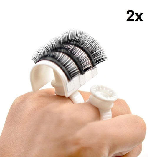 2 x Eyelash Ring Eyelash Holder