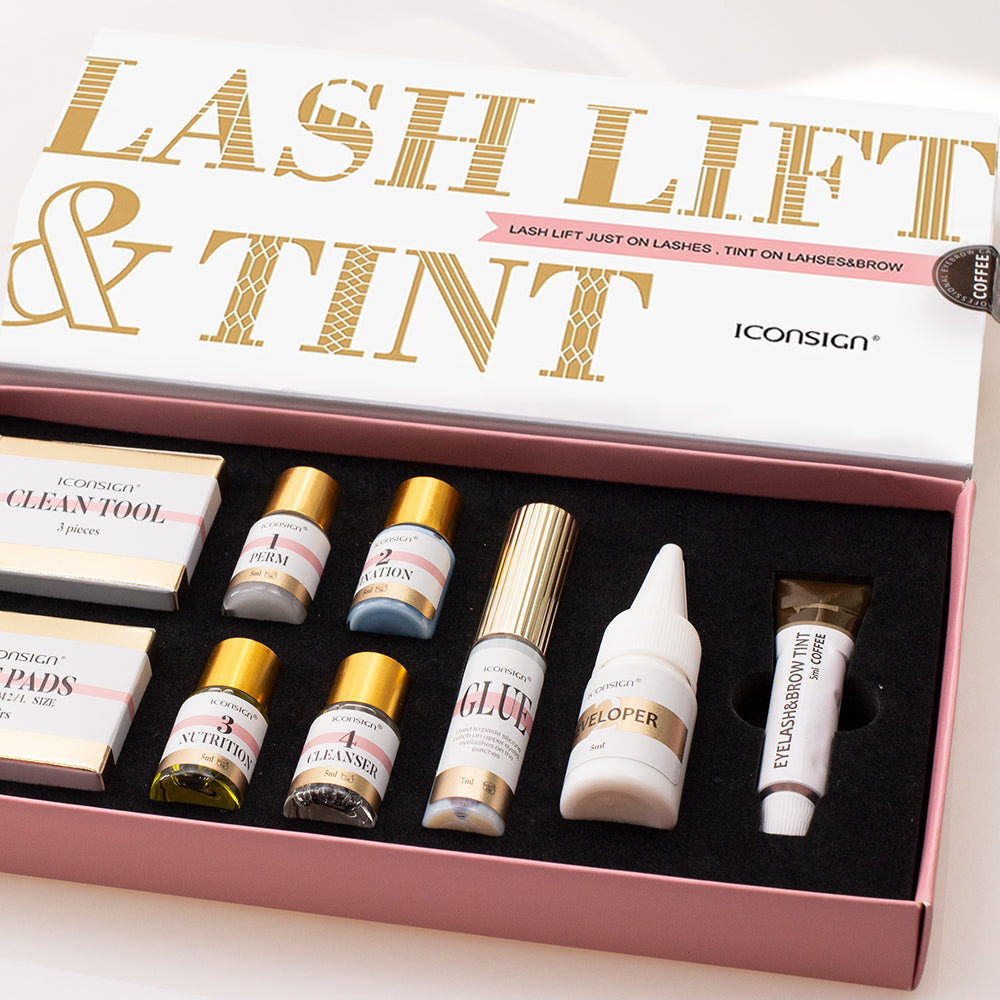 Wimpernlifting Lash Lift & Tint Set mit Augenbrauenfarbe ICONSIGN