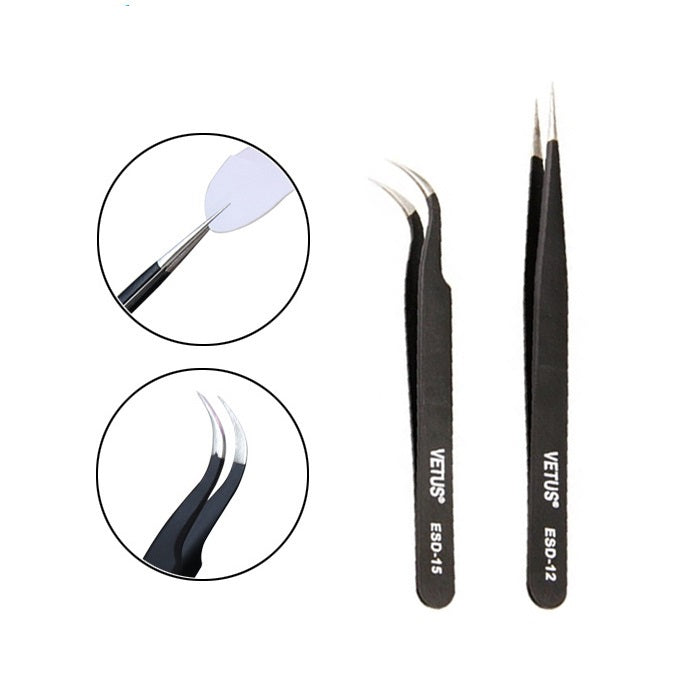 Eyelash extension tweezers Vetus ST-15 ST-12