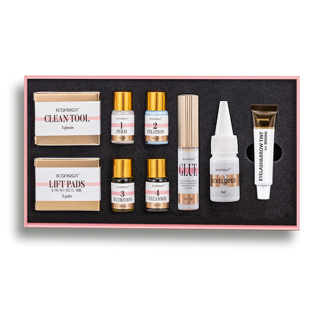 Wimpernlifting Lash Lift & Tint Set mit Augenbrauenfarbe ICONSIGN