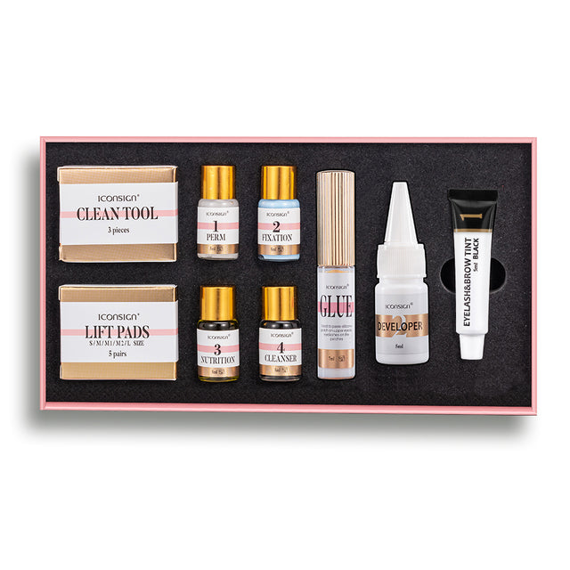 Eyelash lifting Lash Lift &amp; Tint Set with eyebrow color ICONSIGN